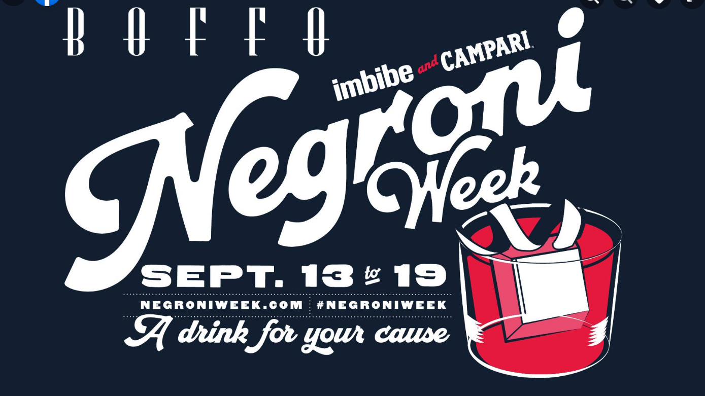 Das Plakat der Veranstaltung — Negroni-Woche 2021 &#x2F; Boffo Bar in 