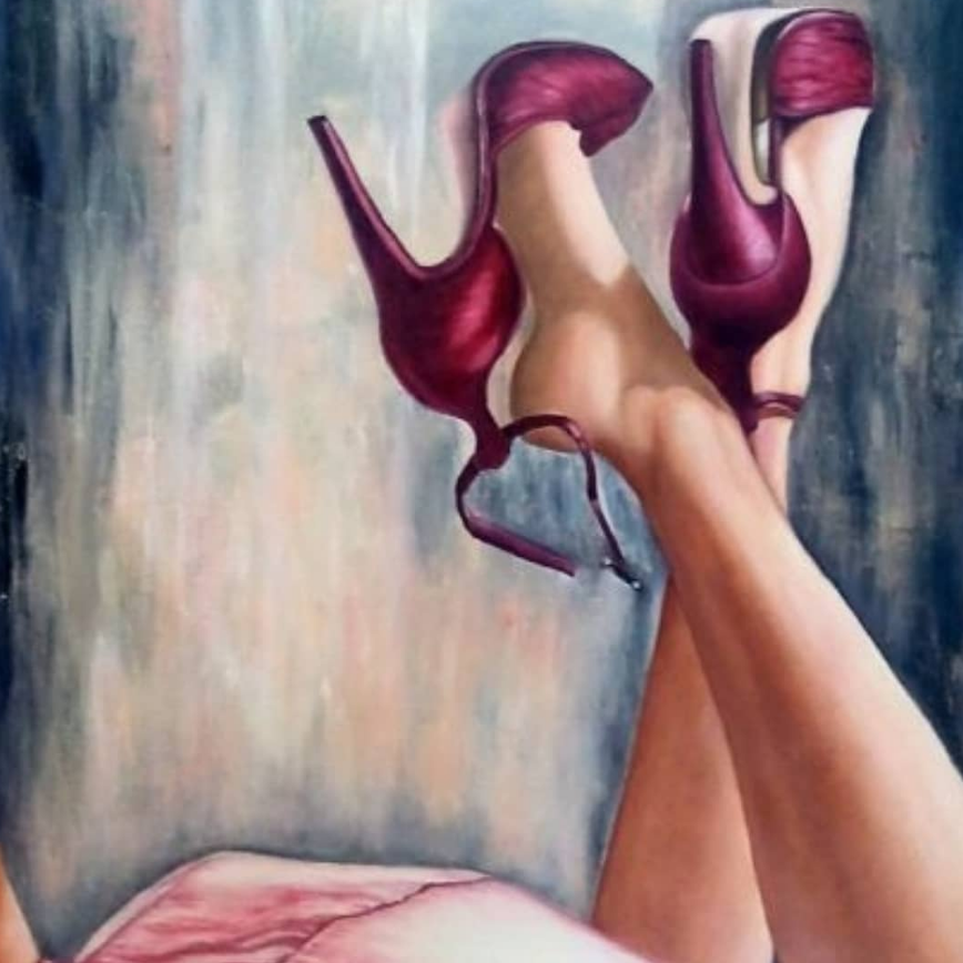 The poster of the event — Oil painting &quot;Shoes&quot; in Artym&#39;s Lab