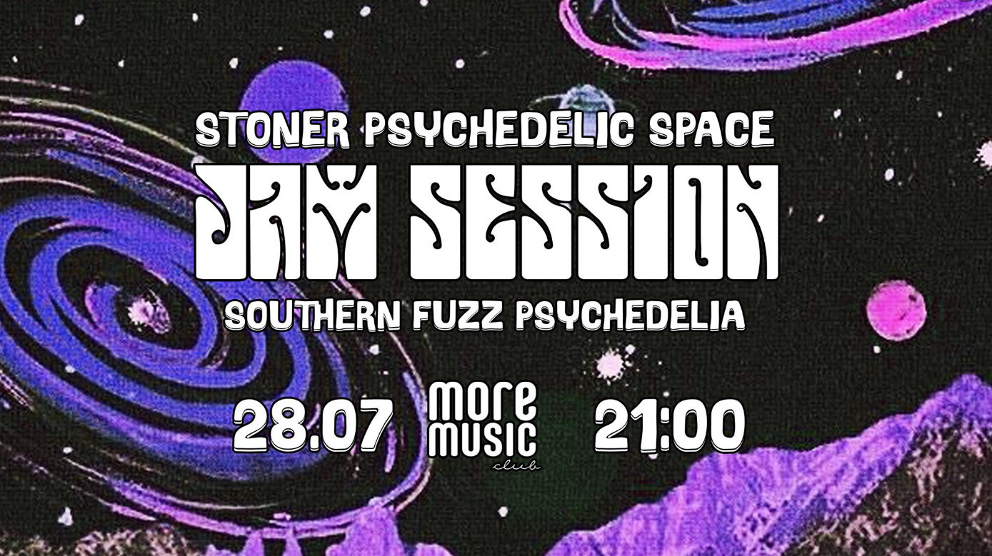 Das Plakat der Veranstaltung — Psychedelic More Music Jam in 